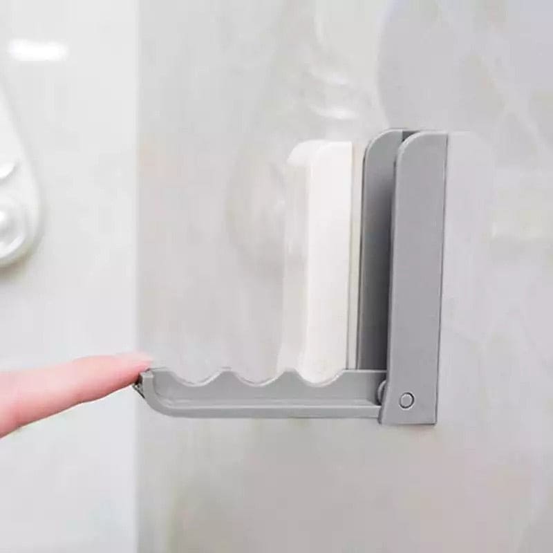 Creative Foldable Clothes Hanger, Self Adhesive Door Back Hanger, Space Saving Plastic Clothes Holder Creative Foldable Clothes Hanger, Self Adhesive Door Back Hanger, Space Saving Plastic Clothes Holder